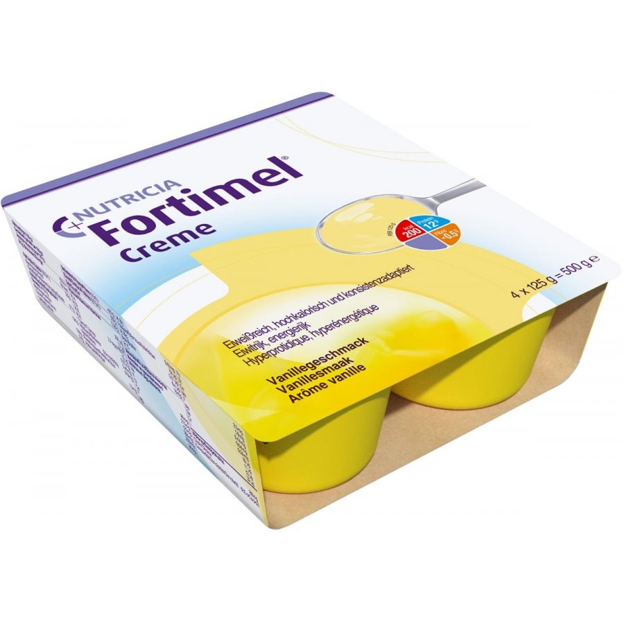 Fortimel Creme Vaniglia 4 x 125g - Supplemento Nutrizionale Iperproteico