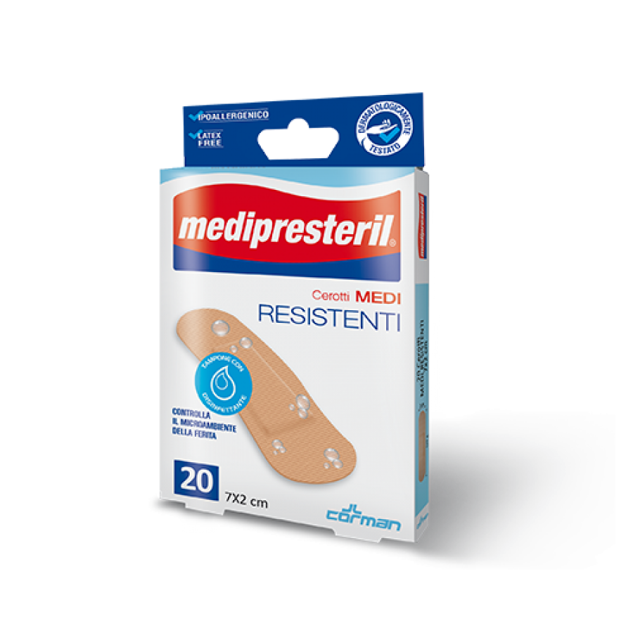 Medipresteril Cerotti Resistenti Medi 7x2cm - Confezione da 20 Pezzi