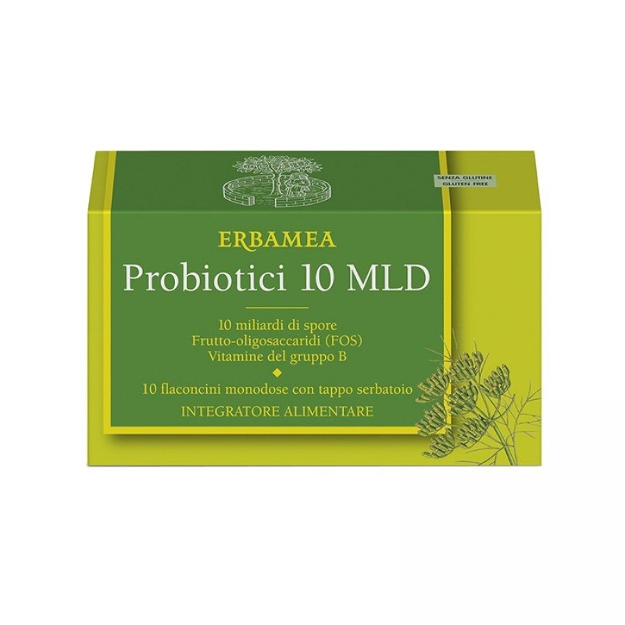 Probiotici - Integratore per l'Equilibrio della Flora Intestinale 10 Flaconcini da 10 ml