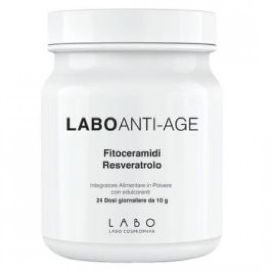 Labo Anti-Age Fitoceramidi e Resveratrolo, Integratore Alimentare Anti-Aging, 24 Dosi da 10 g