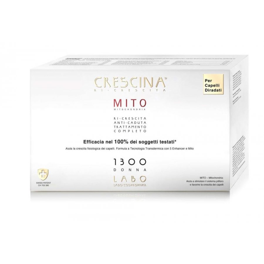 Crescina Mito Ri-Crescita Capelli Donna 1300 - 20+20 Fiale