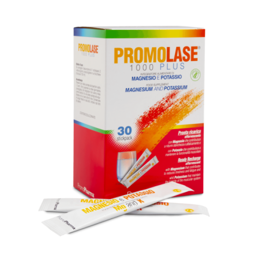 Promolase 1000 Plus - Integratore Collagene, 30 Stick Monodose da 10ml