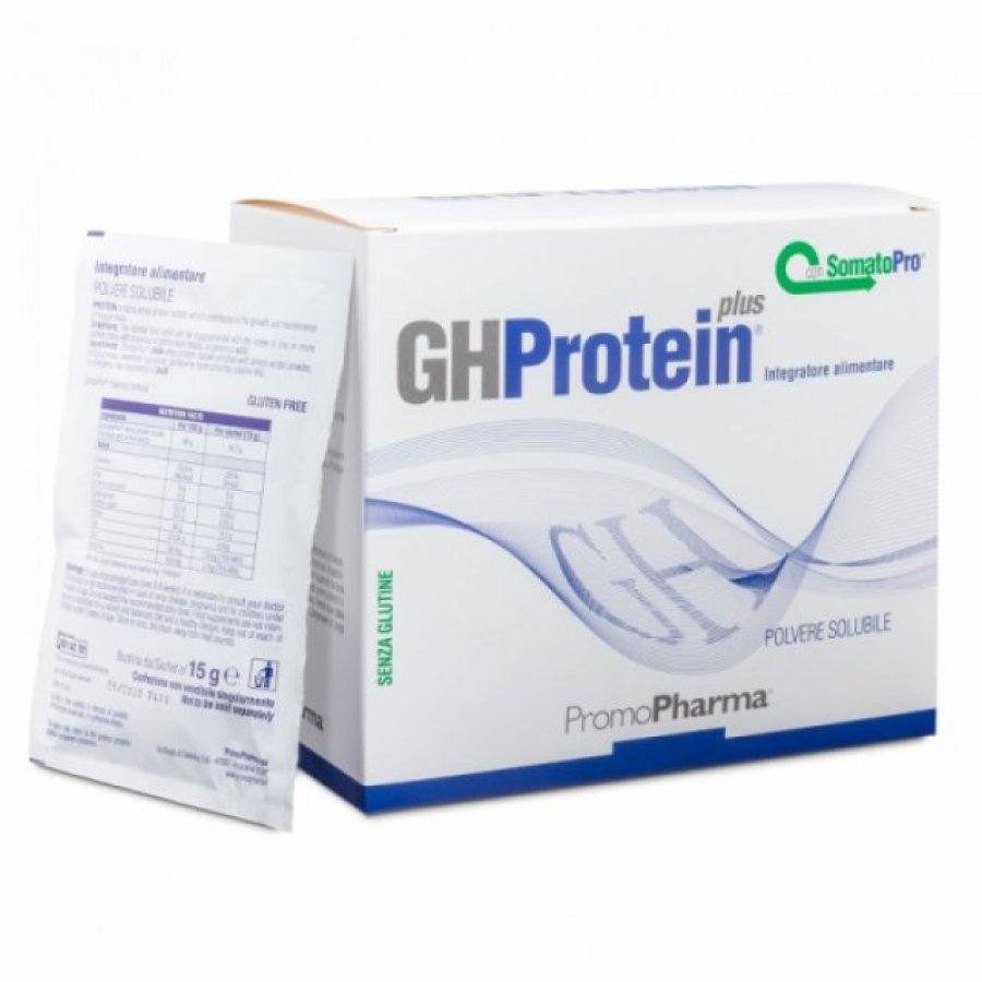 GHProtein Plus - 20 Bustine Gusto Frutti Rossi: Integratore Proteico per il Potenziamento Muscolare