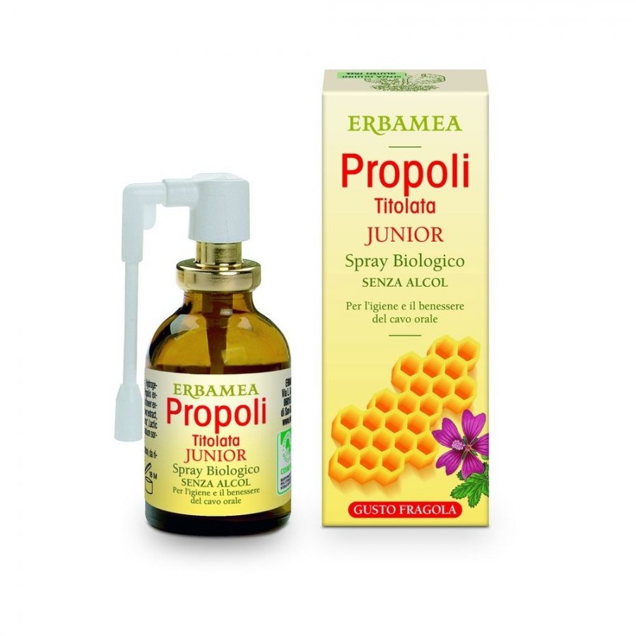 Propoli Titolata Junior - Spray per l'Igiene e il Benessere del Cavo Orale 20 ml - Marca PropolKids
