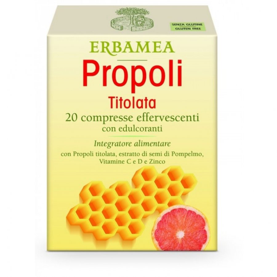 Propoli Titolata - Integratore Alimentare ad Attività Antiossidante 20 Compresse - Marca PropolLife