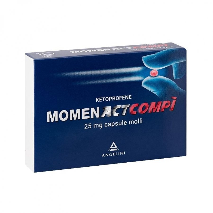 Angelini MomentAct Compì 25 mg - 10 Capsule per il Trattamento del Dolore