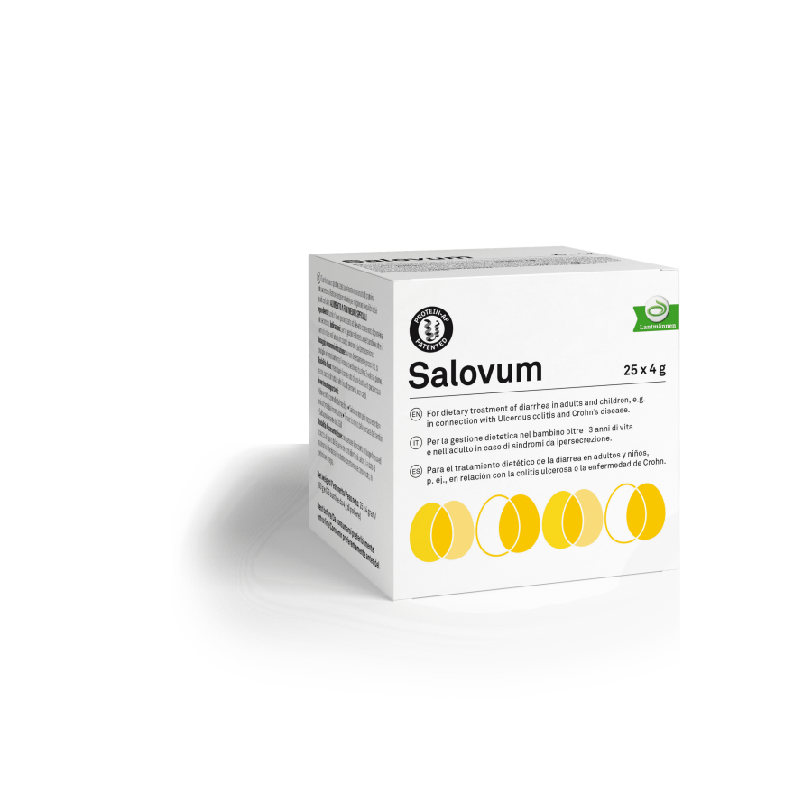 Salovum - Tuorlo d’uovo pastorizzato in buste da 4g - Proteina antisecretoria - 25 buste