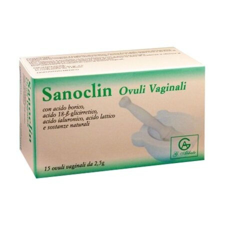 Sanoclin Ovuli Vaginali 15 Pezzi Da 2.5g