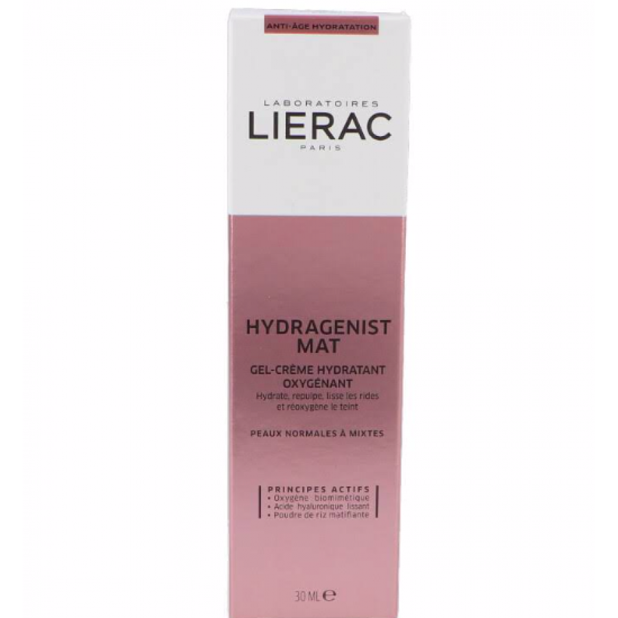 Lierac Hydragenist Gel-Crema 30ml - Crema Idratante Opacizzante per Pelli Normali e Miste