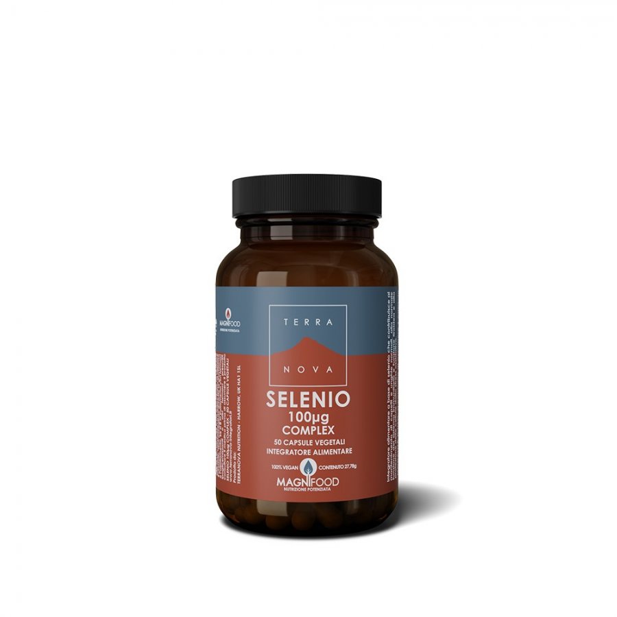 Terranova Selenio 100mg - Integratore alimentare - 50 Capsule Vegetali