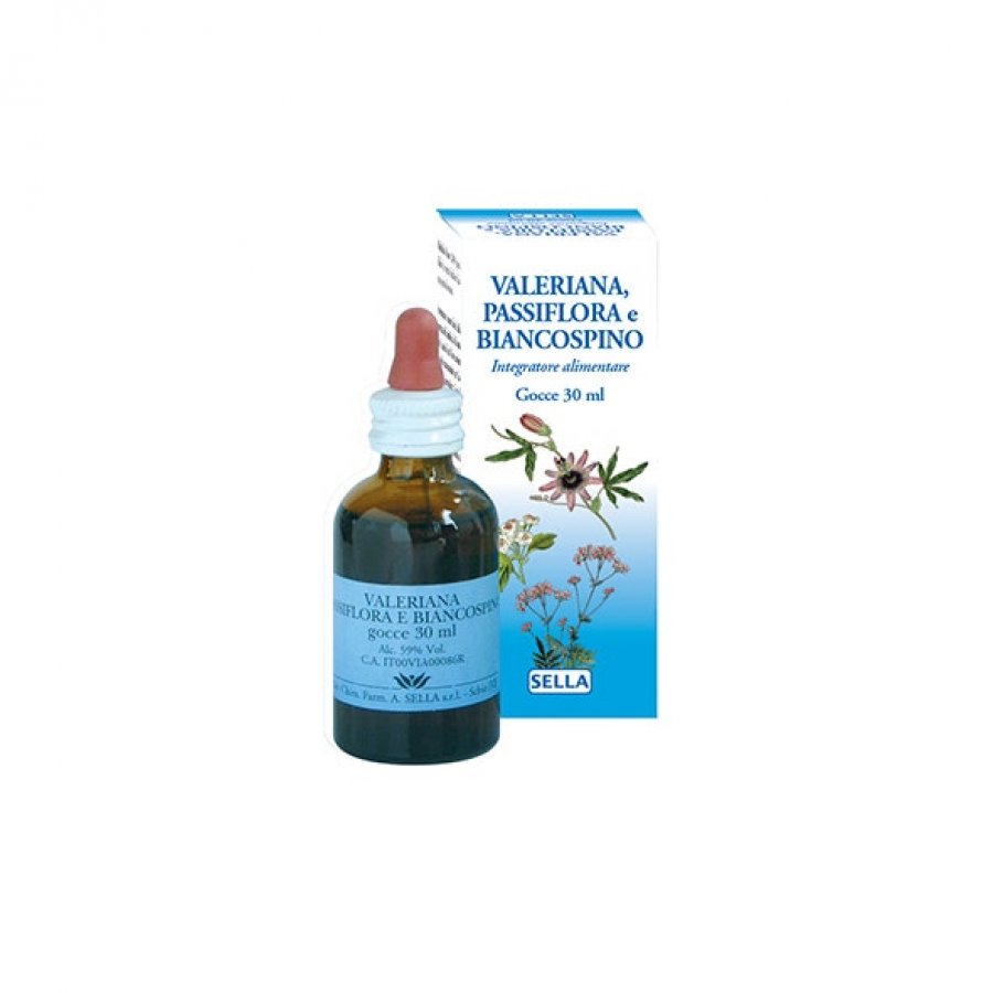 Valeriana Passiflora Biancospino Gocce 30 ml
