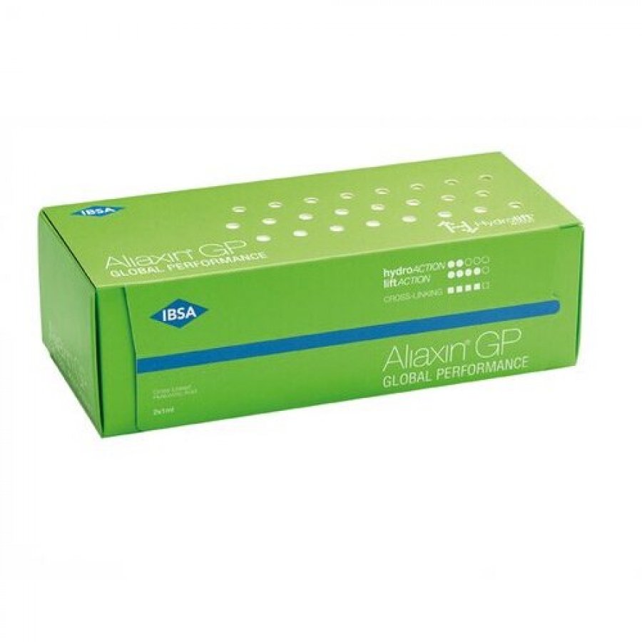 Aliaxin GP Global Performance - Riempitivo Viso e Labbra con Acido Ialuronico - 2 Siringhe da 1ml