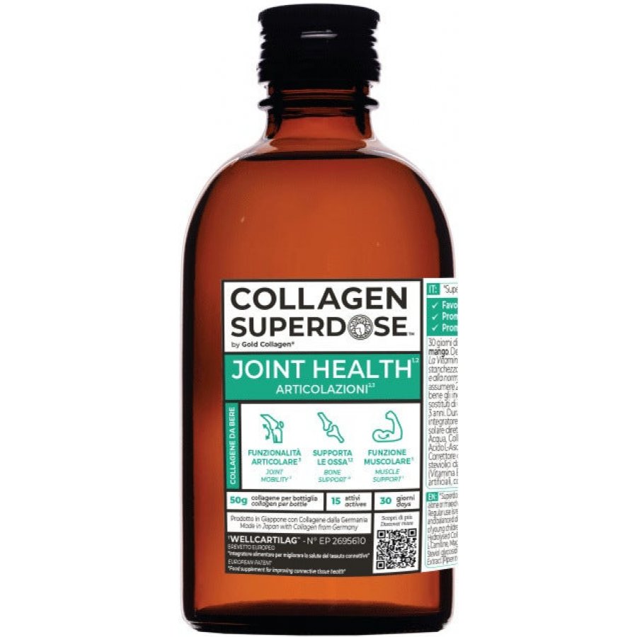 Collagen Superdose Joint Health 300ml - Integratore di Collagene per Articolazioni, Muscoli e Ossa