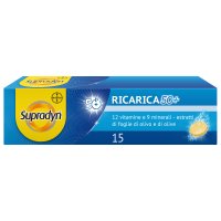 Supradyn Ricarica 50+ Integratore Multivitaminico - Gusto Arancia, 15 Compresse Effervescenti