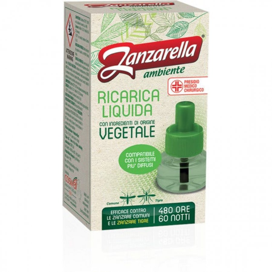 Zanzarella - Ambiente Ricarica Liquida Antizanzare Vegetale 45 ml