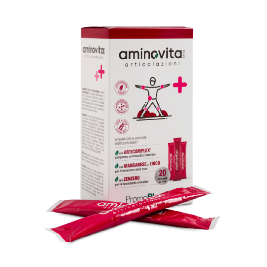 Aminovita Plus - Articolazioni per il benessere delle ossa e articolazioni 20 stick pack da 15 ml
