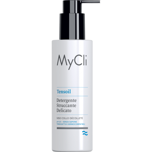 MyCli Tensoil Detergente Struccante Delicato 200 ml - Gel Detergente Emolliente per una Pelle Pulita e Nutrita