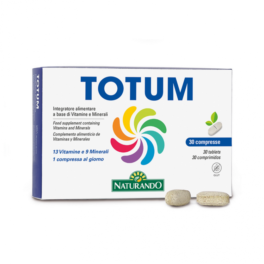 Naturando Totum - Integratore di Vitamine e Minerali - 30 Compresse