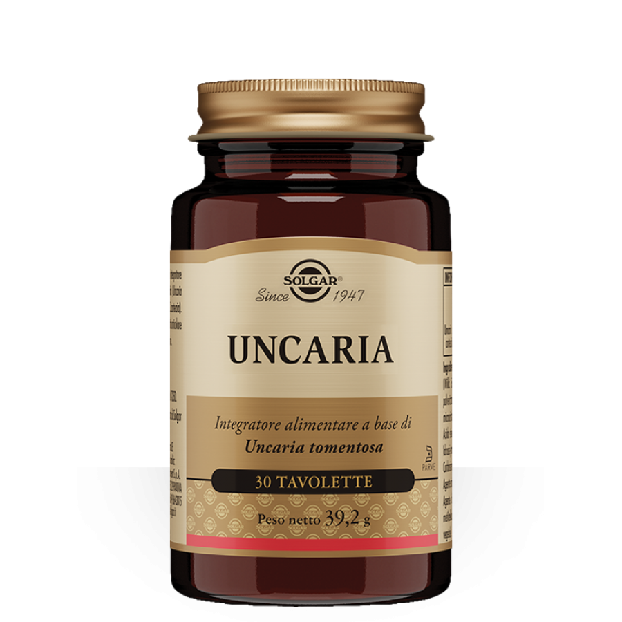 Solgar Uncaria 30 Tavolette - Integratore di Uncaria Tomentosa - Supporto Articolare e Difese Naturali