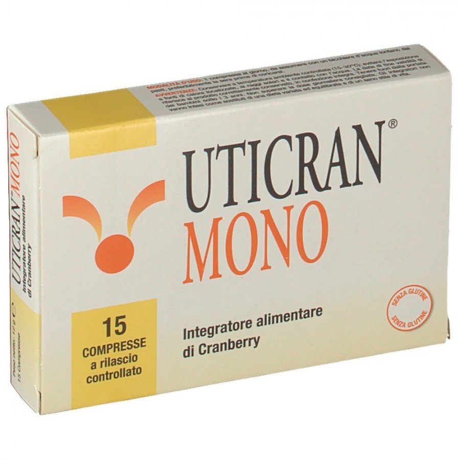 Uticran Mono Maxi 15 Compresse - Integratore per il Benessere delle Vie Urinarie