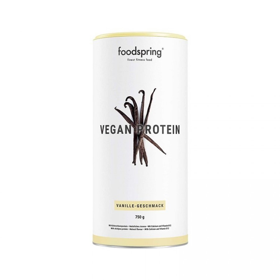 Foodspring Vegan Protein 750g Gusto Vaniglia - Proteine Vegane Ad Alto Contenuto Proteico