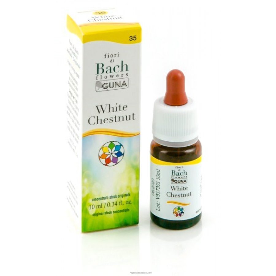 Guna Fiori di Bach Flowers 35 White Chest 10ml - Concentrazione / Pace