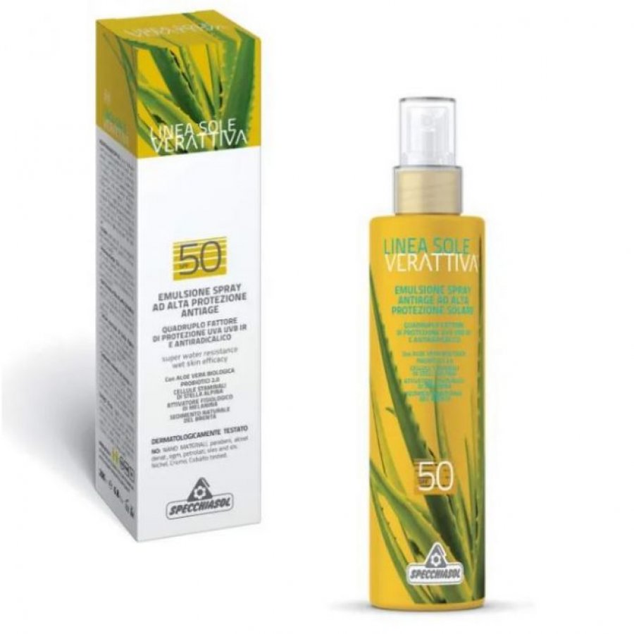 Specchiasol Linea Verattiva Sole SPF50 Emulsione Protettiva Spray 150 ml