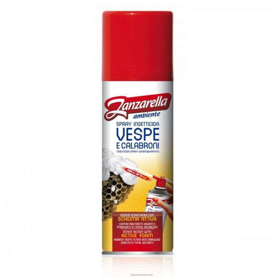 Zanzarella - Ambiente Spray Insetticida Schiuma Vespe/Calabroni 400 ml