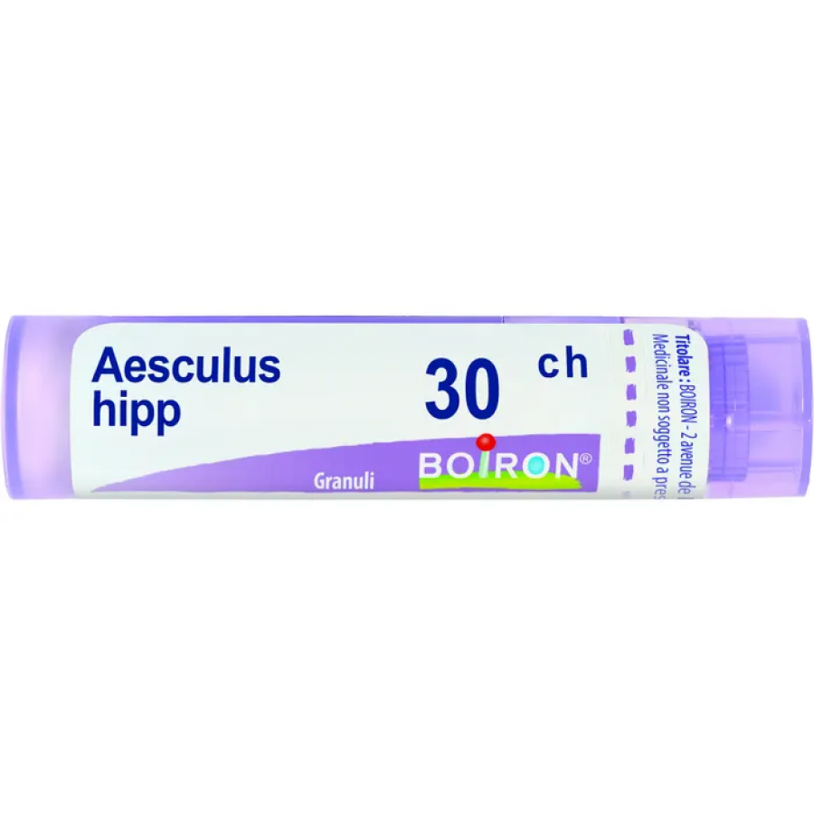  Boiron Aesculus Hippocastanum 30Ch Tubo Granuli 4g - Rimedio Omeopatico per Problemi Circolatori e Emorroidi