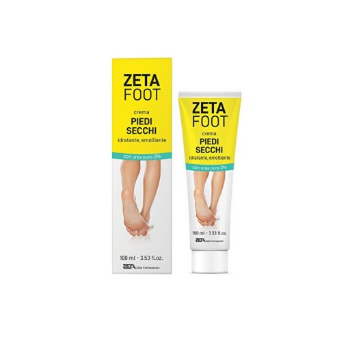 Zeta Foot - Crema Idratante per Piedi Secchi 100ml, Nutrizione Intensa per la Pelle dei Piedi