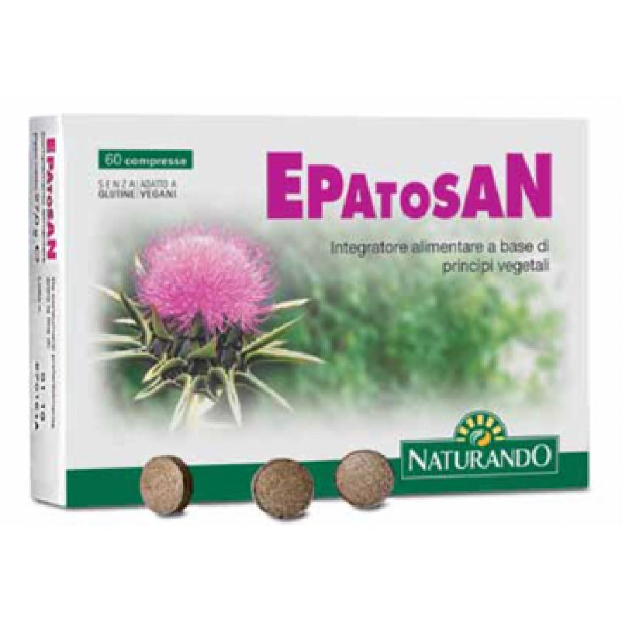 Naturando Epatosan - Integratore per la Salute del Fegato - 60 Compresse