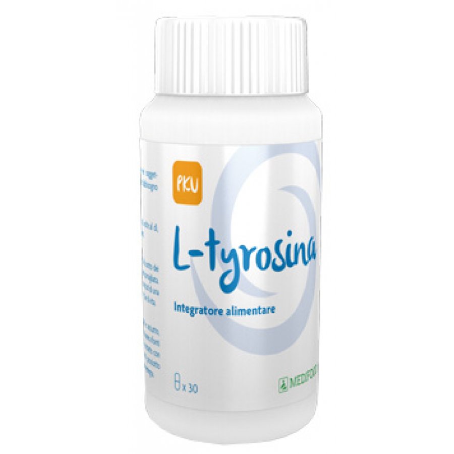 L-Tyrosina Barattolo da 30 Capsule da 500 mg - Integratore Alimentare