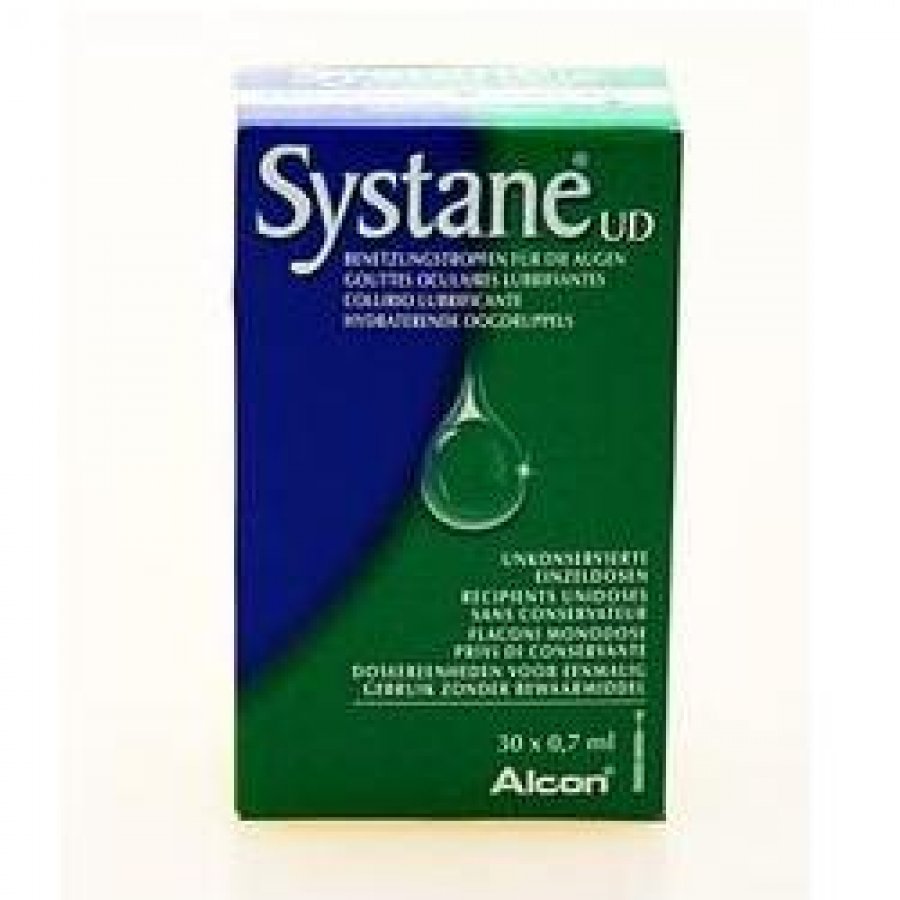 Systane - UD Collirio Lubrificante 30 Flaconcini da 0,7ml - Idratazione Intensa per Occhi Secchi