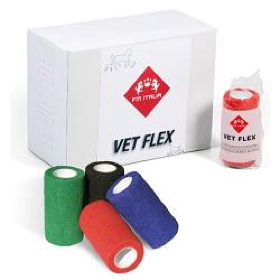 VET FLEX FASCIA ELASTICA COLORE ARANCIO FLUO 10CMx4,5MT - FM ITALIA