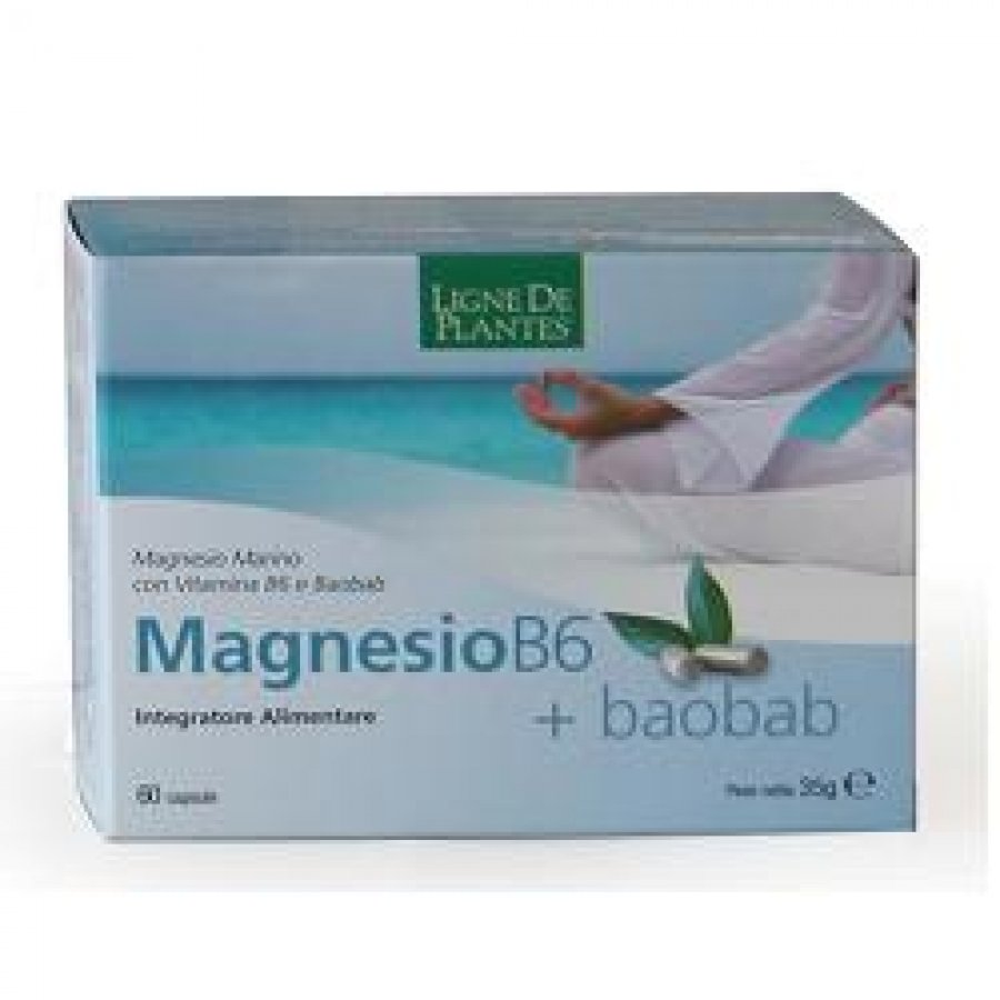 Integratore Magnesio B6 + Baobab - 60 Capsule per Benessere Nervoso e Immunitario