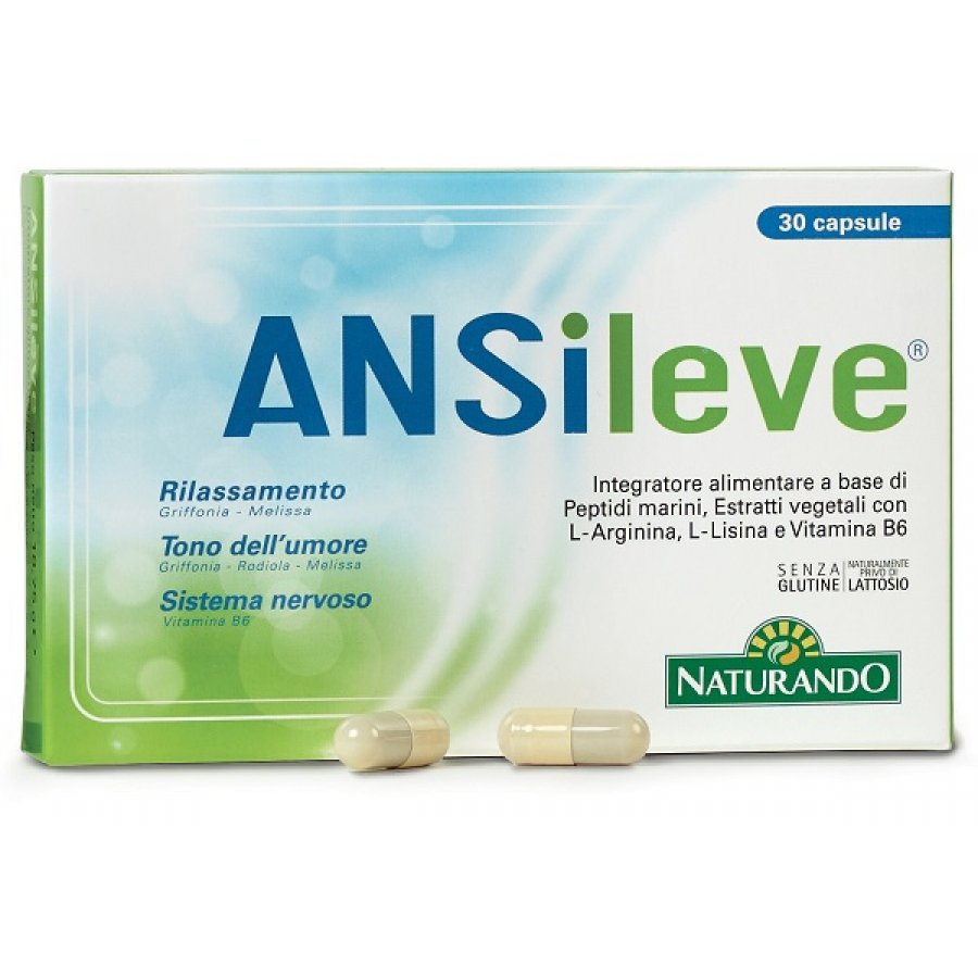 Ansileve - Integratore Naturale Antistress - 30 Capsule