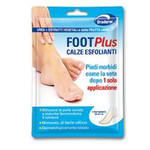 Uraderm Foot Plus - Calze Esfolianti A Base Di Urea 2 Pezzi Da 20 ml