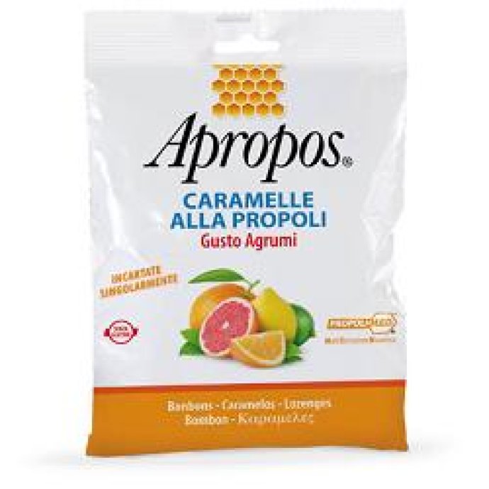 Apropos Caramelle Alla Propoli Gusto Agrumi 50g - Caramelle Propoli Agrumi