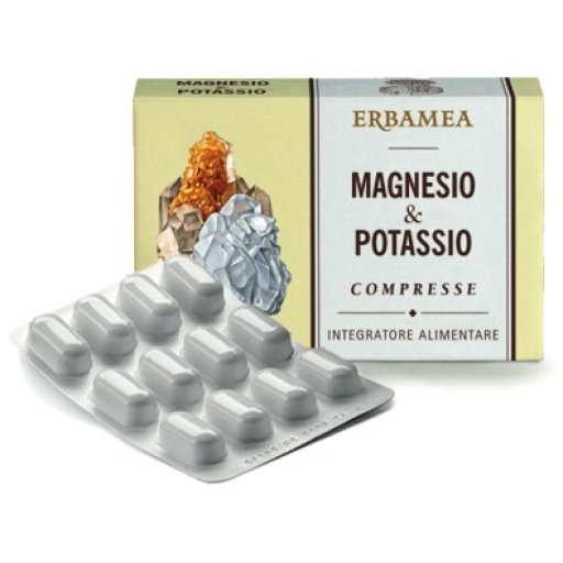 Magnesio e Potassio 24 Compresse - Integratore Alimentare per Stanchezza Fisica e Mentale