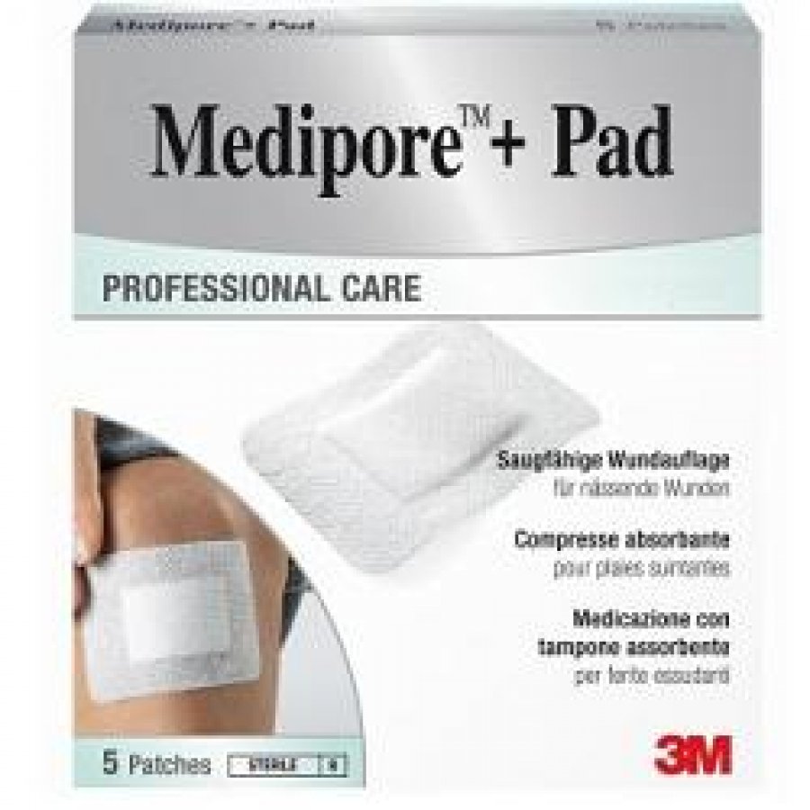 MEDIPORE 3M + PAD Medic.10x20cm 5pz