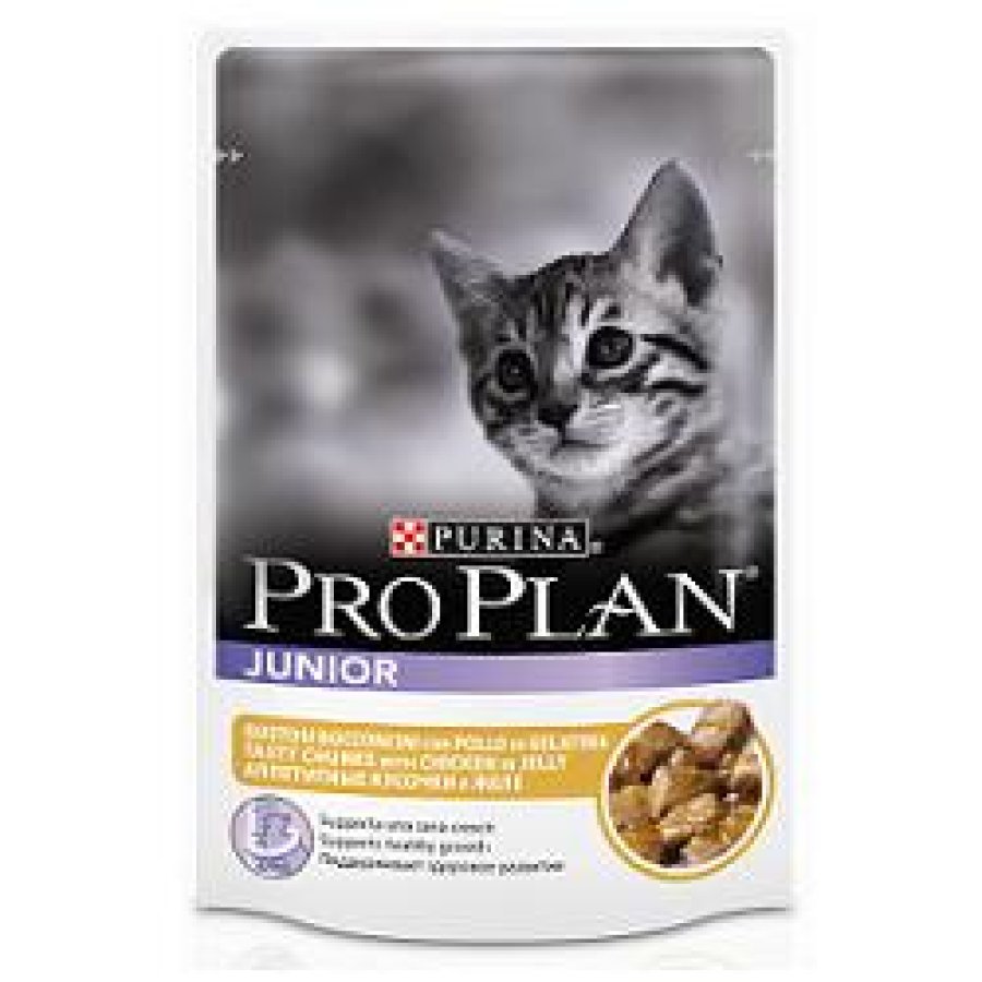 NESTLE' PURINA PRO PLAN GATTO NUTRI SAVOUR JELLY JUNIOR POLLO 85GR (bustina)