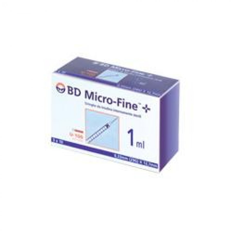 BD Microfine Siringa Per Insulina 1ml G29 7mm 30 Pezzi - Siringa per Insulina, Ago Sottocutane