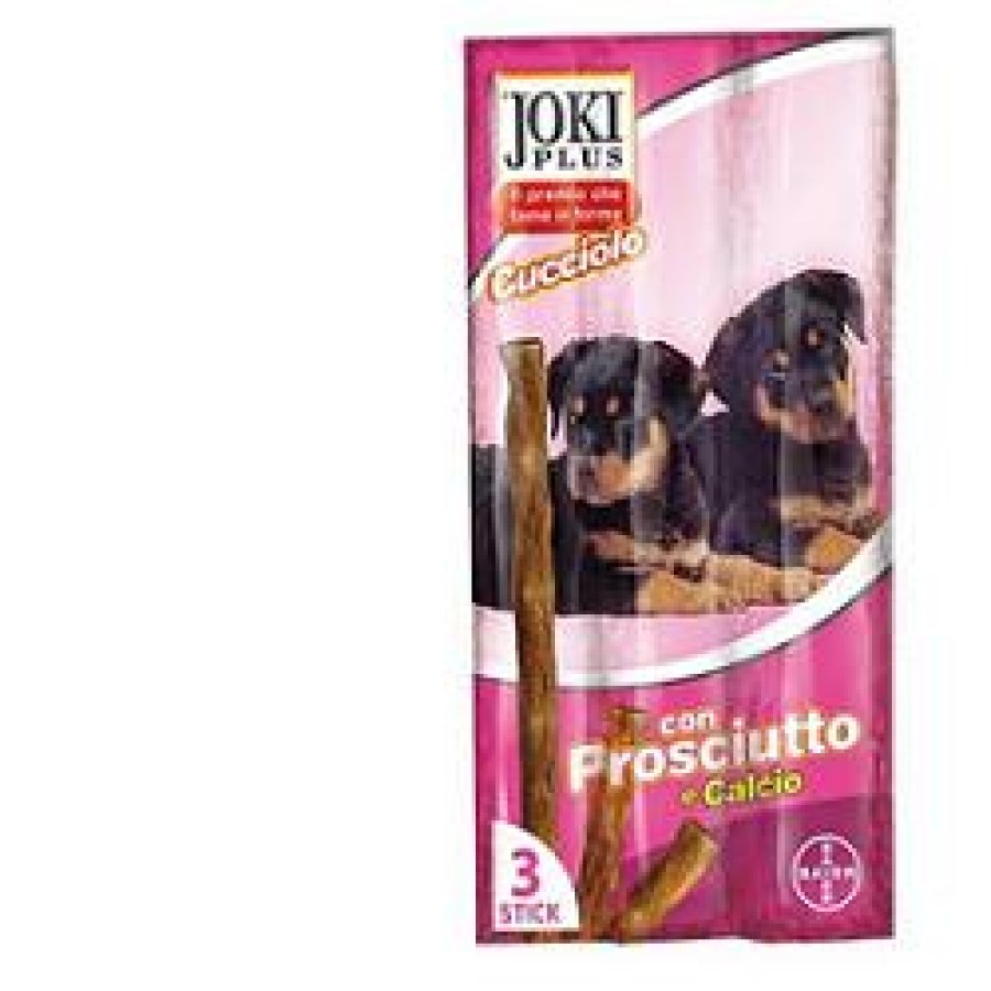 JOKI PLUS CANE SNACK CUCCIOLO 3 STICKS PROSCIUTTO 15GR