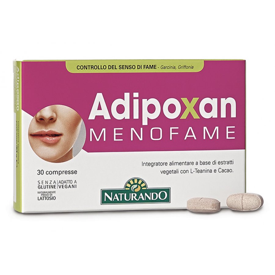 Naturando Adipoxan Menofame 30 Compresse - Integratore per Controllo Fame e Umore