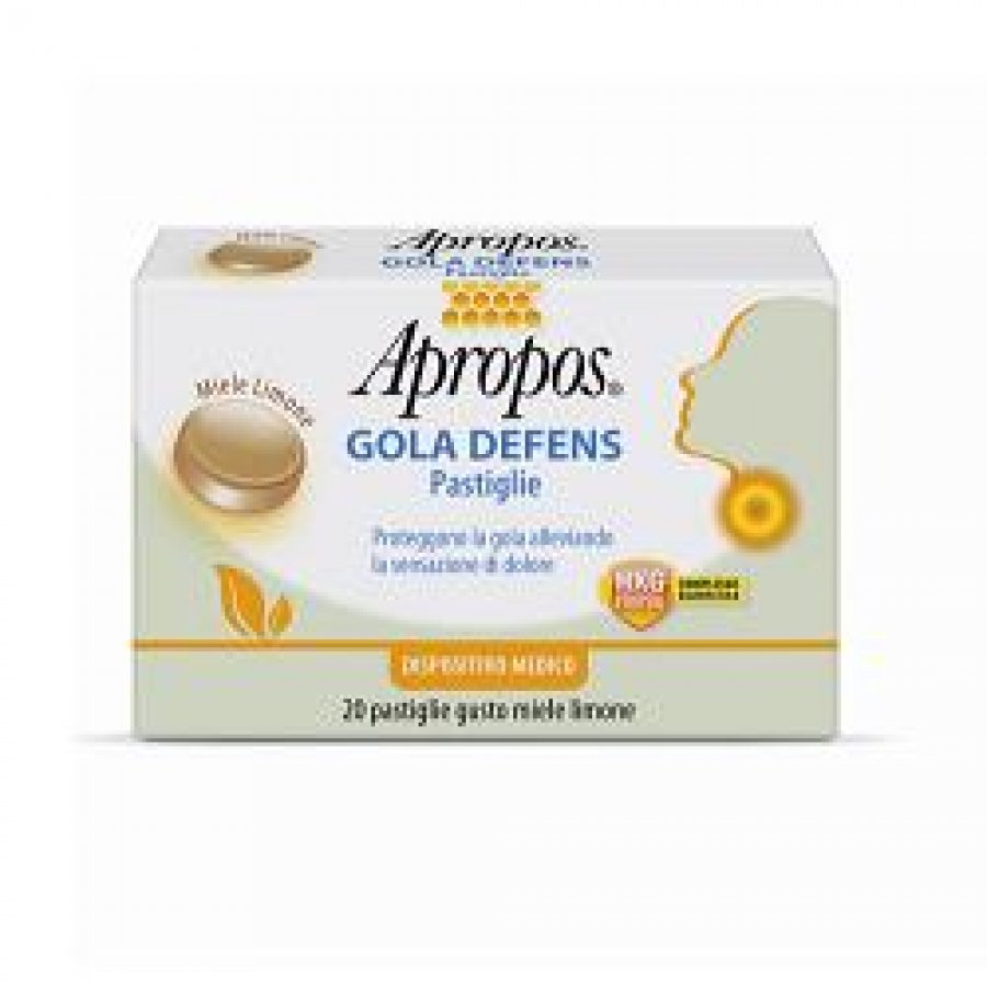 Apropos Gola Defens Miele Limone 20 pastiglie