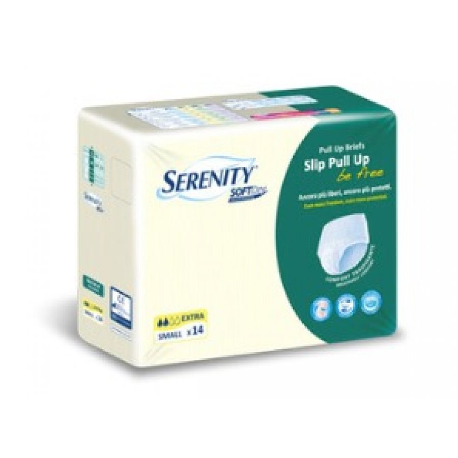 Serenity Soft Dry Mutandina Assorbente Be Free Extra Taglia L - Confezione da 14 Pezzi - Mutandine Assorbenti per Adulti