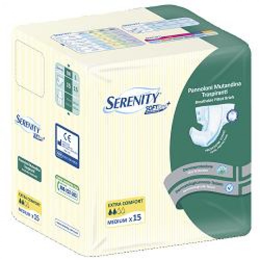 Serenity Soft Dry Pannolone Mutandina Extra Taglia M 15 Pezzi - Protezione e Comfort per le Perdite Urinarie