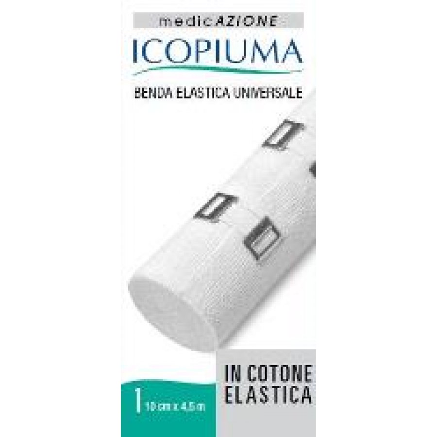Icopiuma Benda Universale Elastica 10x450cm - Fissaggio Medicazioni e Supporto per Distorsioni