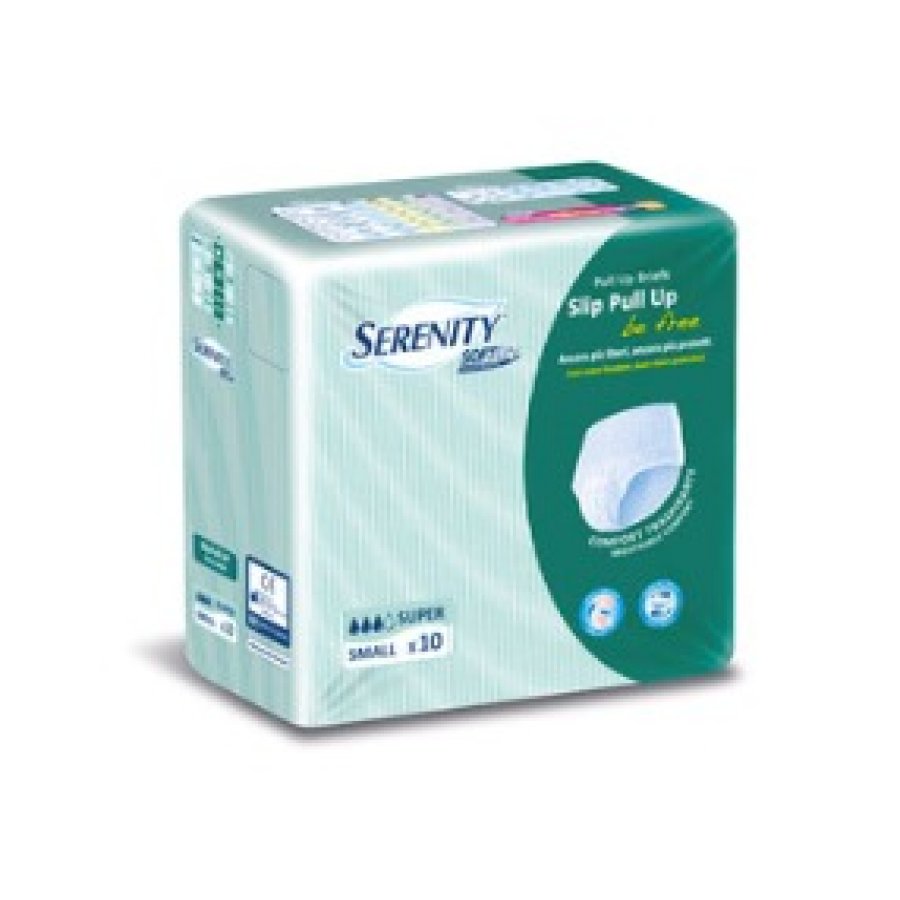 Serenity Soft Dry Pull Up Be Free Super Taglia Large - Confezione da 10 Pezzi - Mutandine Assorbenti per Adulti