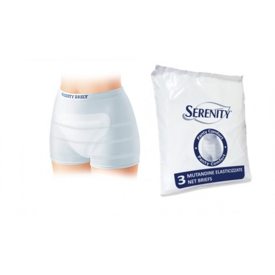 Serenity Mutandine Panty Comfort Taglia L 3 Pezzi - Protezione e Comfort per le Perdite Urinarie